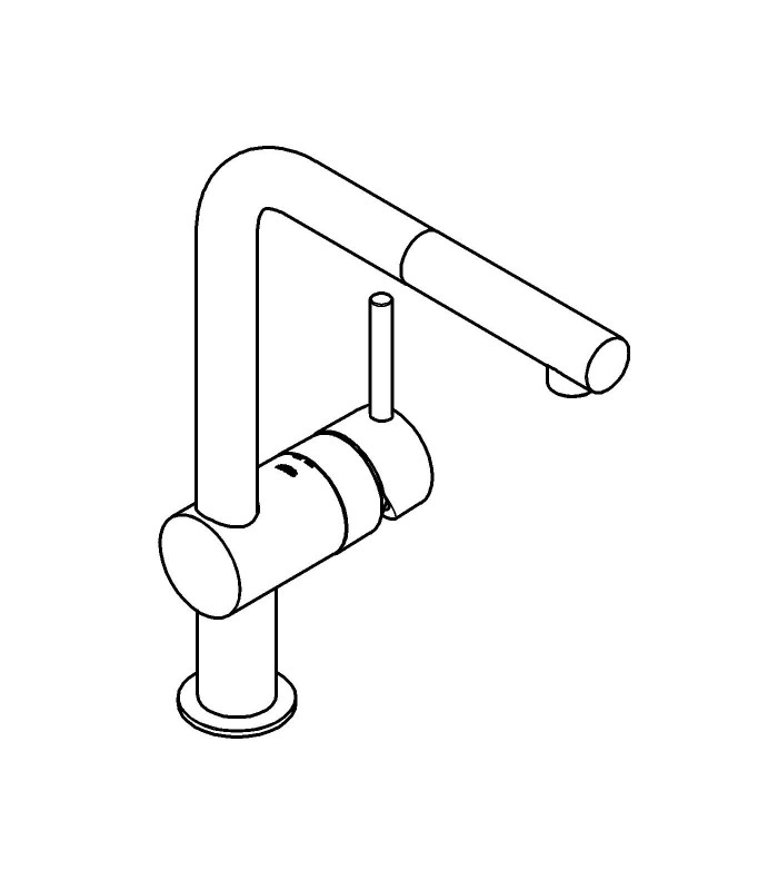 Compra online Torneira extraível Grohe Minta mate (32168DC0) en oferta al mejor precio