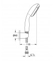 Sistema de chuveiro Grohe NTempesta 100 II conjunto de chuveiro 5,7l 2j