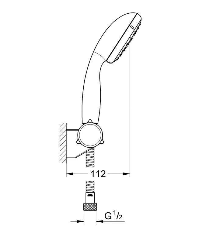 Compra online Novo sistema de chuveiro Grohe Tempesta com conjunto de suporte reg. 2j eco en oferta al mejor precio