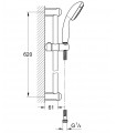 Sistema de chuveiro Grohe NTemp 100 II conjunto de chuveiro 600 5.7l 2j