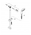 Sistema de ducha Grohe NTemp 100 II conj.de ducha 600 5,7l 2j