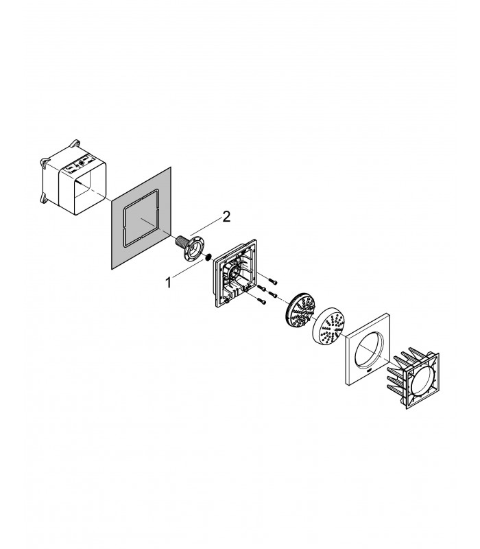 Compra online Sistema de chuveiro lateral GroheRainshowerF-series 5" en oferta al mejor precio