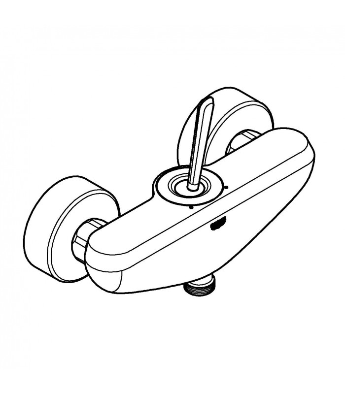 Compra online Grifería para baño Grohe Eurodisc Joystick monomando de ducha (23430LS0) en oferta al mejor precio