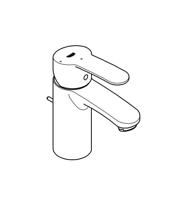 Compra online Misturador monocomando para lavatório Grohe Eurostyle Cosmopolitan de abertura fria 2337420E en oferta al mejor precio