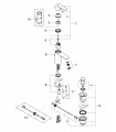 Misturador monocomando para lavatório Grohe Eurostyle Cosmopolitan de abertura fria 2337420E