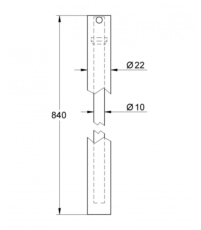 Compra online Sistema de chuveiro Grohe Barra opcional para sistemas de chuveiro 840 mm en oferta al mejor precio