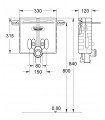 Acessório e substituição sanitária Grohe Unisetlavabo 1.2M. Torneiras de prateleira