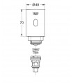 Recambio y accesorio descarga digital para sanitarios Grohe Tectron de 1/2" 37427000