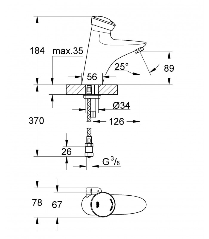 Compra online Recambios Profesionaless y piezas Grohe Eurodisc Se Mezcllavabo (Desde Mayo 04) en oferta al mejor precio