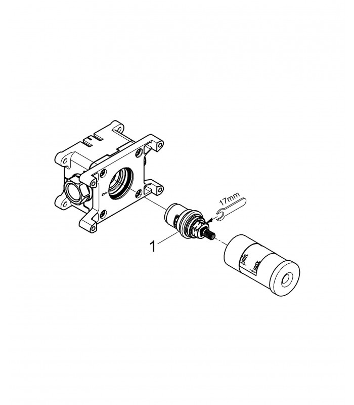 Compra online Mecanismo y sistema empotrado Grohe Cuerpo empotrable llave de paso 27 623 en oferta al mejor precio