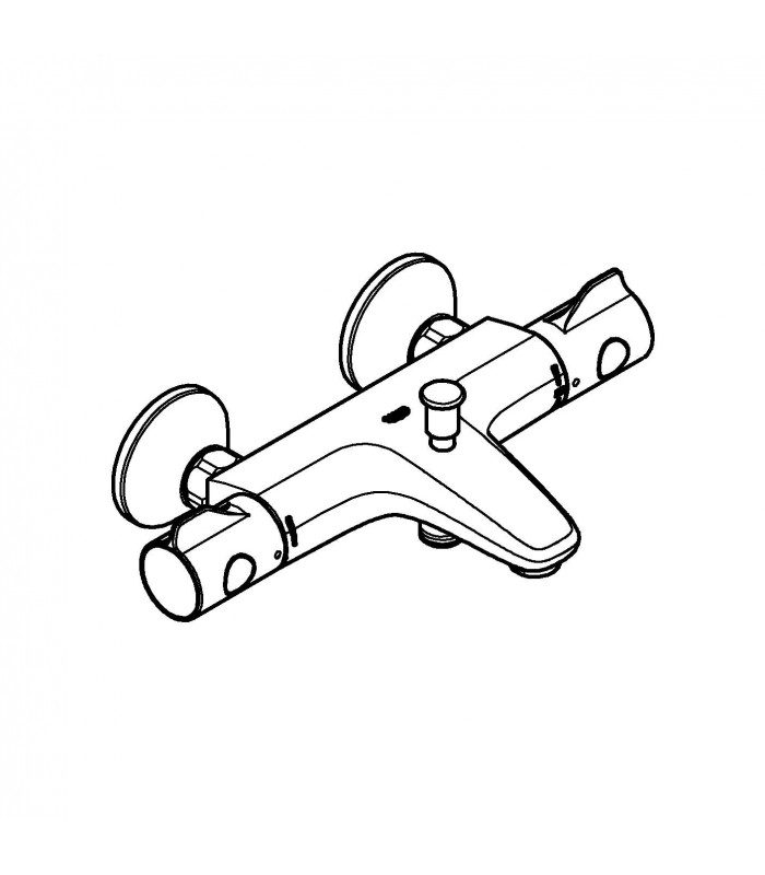 Compra online Grohe Grohtherm 800 - Termostato para banheira e chuveiro, controle de temperatura, desviador automático en oferta al mejor precio
