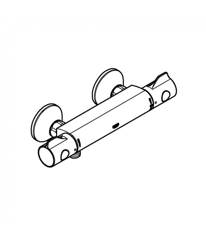 Compra online Grohe Grohtherm 800 - Termostato de chuveiro, tecnologia termostática para controle preciso da temperatura (Ref. 34558000) en oferta al mejor precio