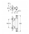Termostato Grohe G 800 Termostato de  Ducha 1/2"