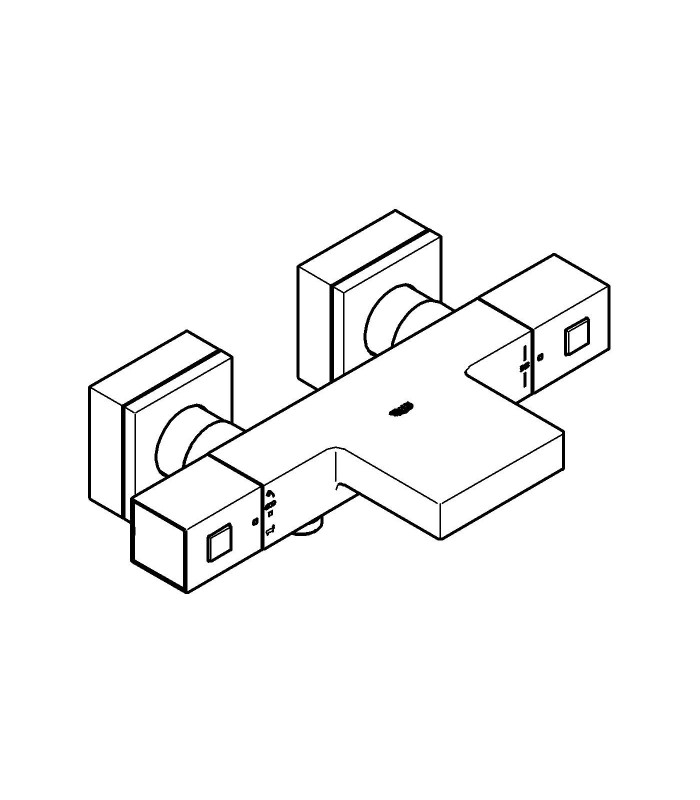 Compra online Termostato de banho e chuveiro Grohe Grohtherm Cube en oferta al mejor precio