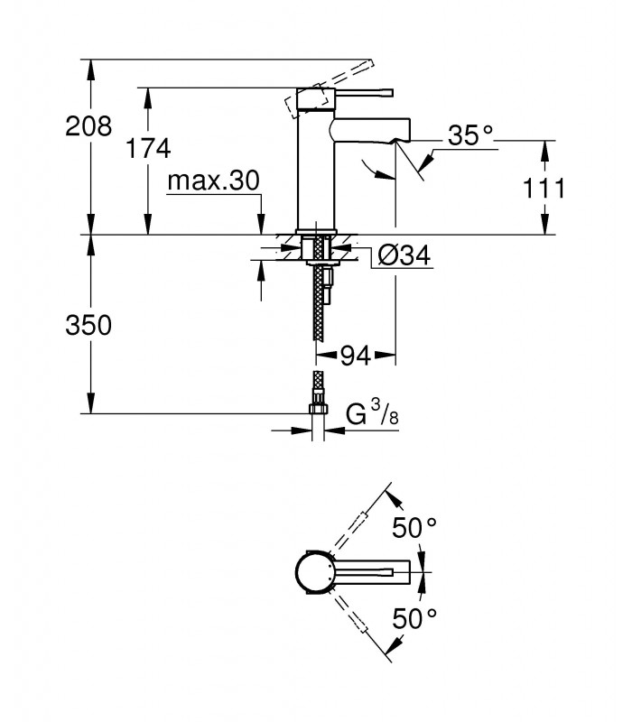Compra online Torneira para lavatório Grohe Essence (34294001) en oferta al mejor precio
