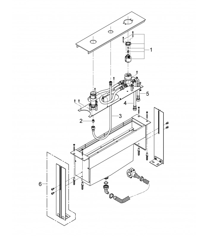 Compra online Mecanismo e sistema oculto Grohe Combinação de banheira e chuveiro Parte oculta en oferta al mejor precio