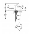 Torneira misturadora monocomando para bidé Grohe Essence 28mm corrente S (32934001)