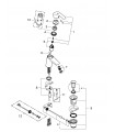 Misturadora monocomando para lavatório Grohe Eurosmart 35 mm ES conjunto de resíduos S (32926002)