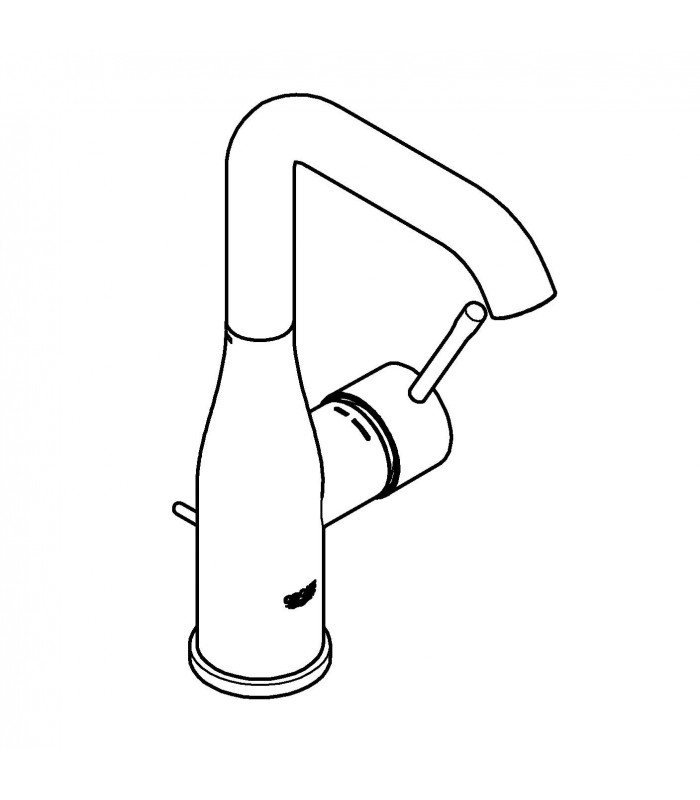 Compra online Misturadora monocomando para lavatório Grohe Essence com válvula de descarga de 28 mm de altura L (32628001) en oferta al mejor precio