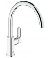 Torneira misturadora de pia de cozinha Grohe BauEdge com bica giratória (31367000)