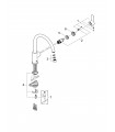 Grifo fregadero Grohe BauEdge caño giratorio (31367000)
