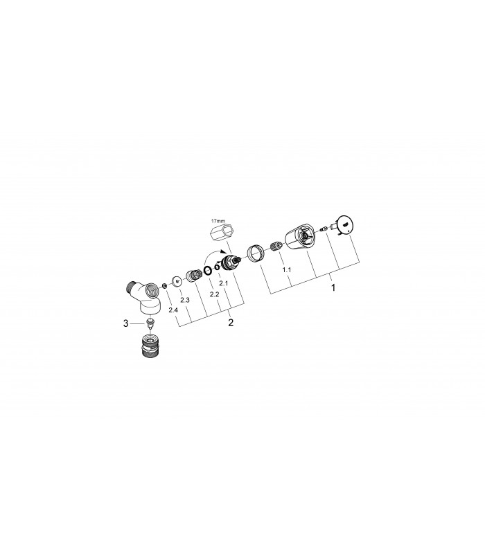 Compra online Recambios Profesionaless y piezas Grohe Costa L Grifo para lavadora 1/2" en oferta al mejor precio