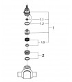 Mecanismo oculto Grohe e corpo do sistema Chave 3/4" (29804000)