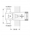 Mecanismo oculto Grohe e corpo do sistema Chave 3/4" (29803000)