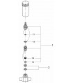 Mecanismo oculto Grohe e corpo do sistema Chave G 1/2"