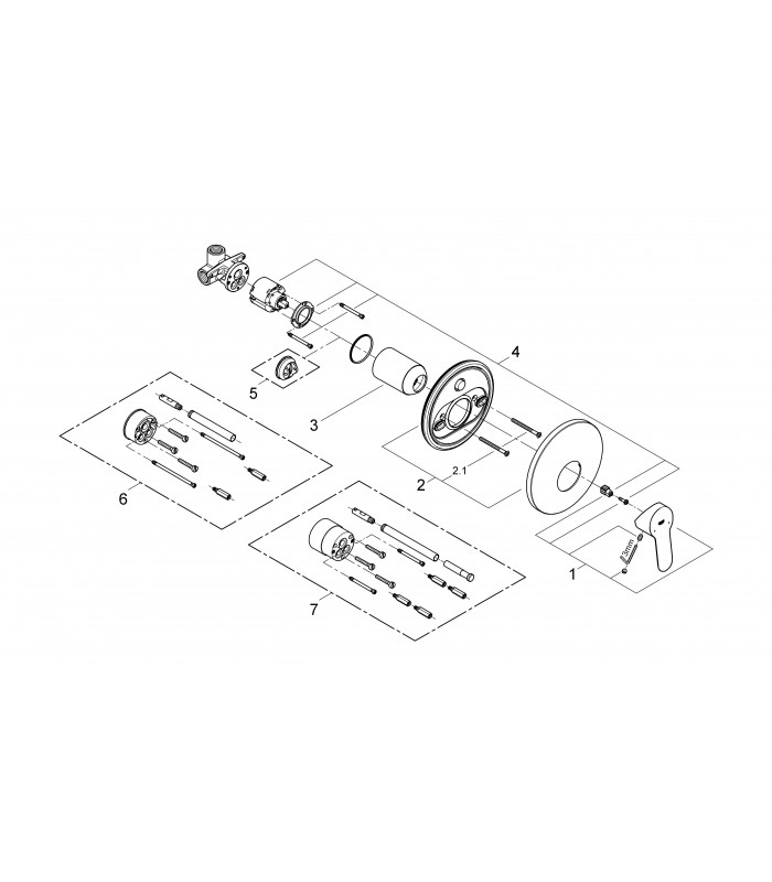 Compra online Misturador monocomando de duche Grohe BauEdge 1/2" (Ref. 29078000) en oferta al mejor precio