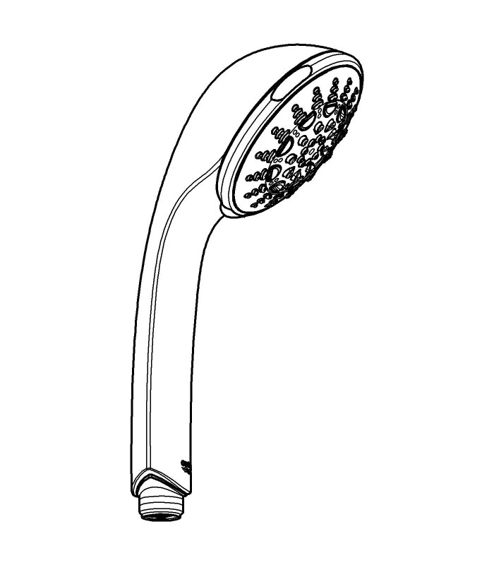 Compra online Sistema de chuveiro Grohe Relexa 100 Five chuveiro de mão 5j en oferta al mejor precio