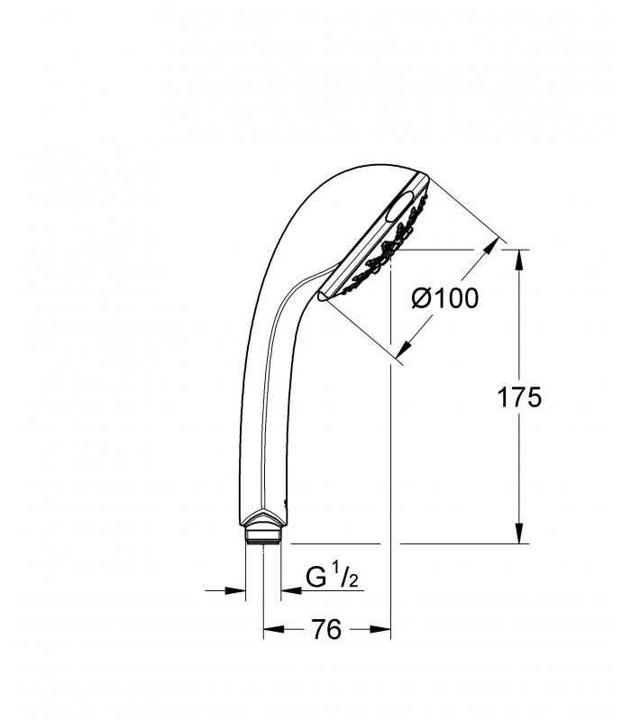Compra online Sistema de chuveiro Grohe Relexa 100 Five chuveiro de mão 5j en oferta al mejor precio