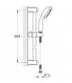 Conjunto de barra de chuveiro Grohe New Tempesta I eco