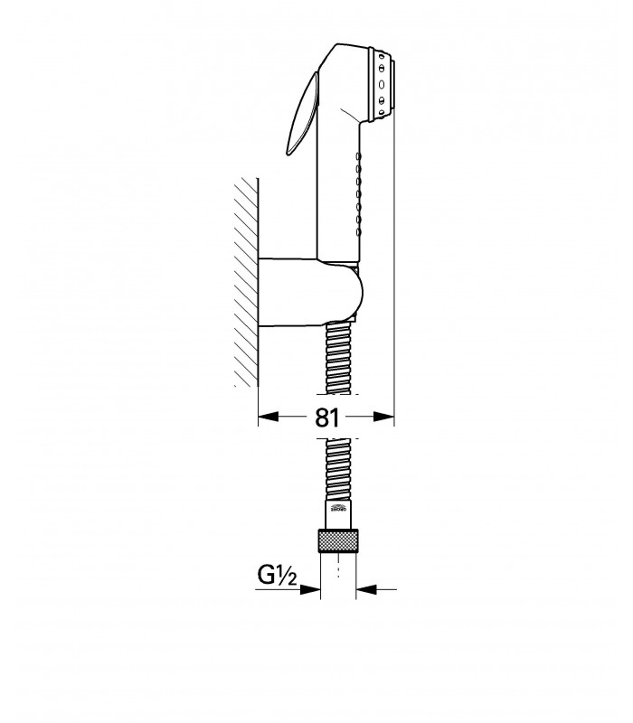 Compra online Sistema de ducha Grohe Trigger Spray conjunto Ducha con Soporte en oferta al mejor precio