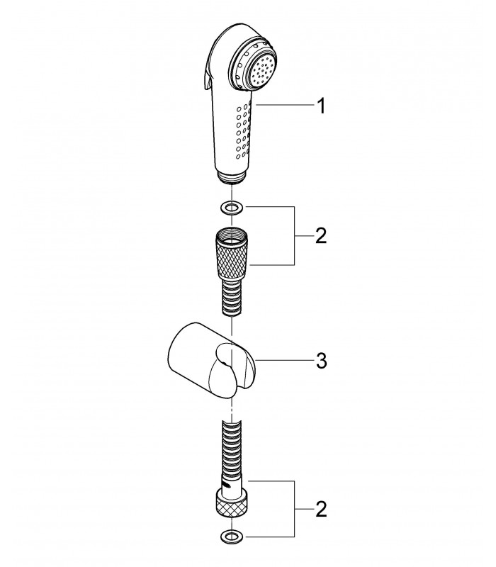 Compra online Sistema de ducha Grohe Trigger Spray conjunto Ducha con Soporte en oferta al mejor precio