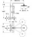 Sistema de ducha GroheRainshowerSistemaRainshowerbaño ducha 210 mm