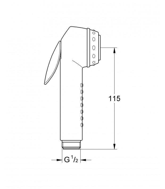 Compra online Sistema de chuveiro Grohe Trigger Spray chuveiro de mão en oferta al mejor precio