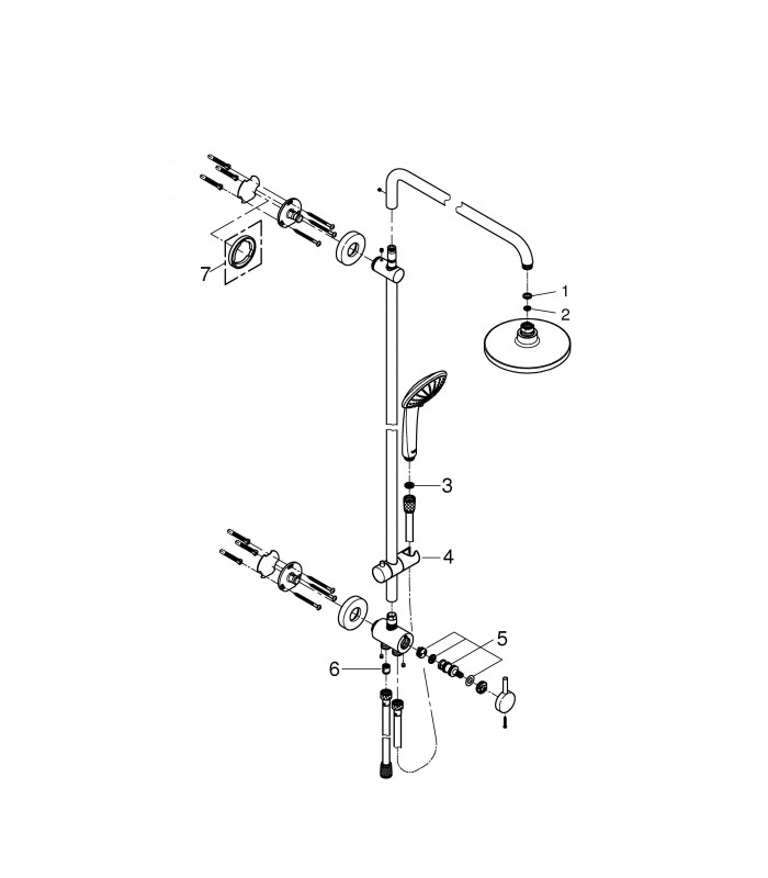 Compra online Sistema de chuveiro Grohe Euphoria 180 sistema de chuveiro + desviador en oferta al mejor precio