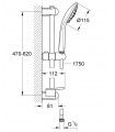 Sistema de chuveiro Grohe Euphoria 110 Massg conjunto de chuveiro 600 3j
