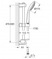 Sistema de ducha Grohe Euphoria 110 Duo conj ducha 600 jab 2j