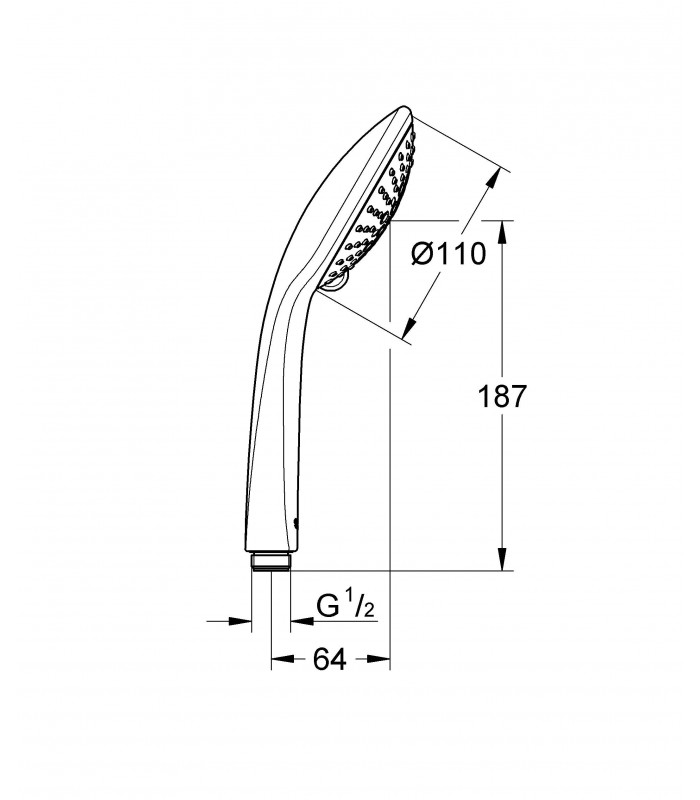 Compra online Sistema de chuveiro Grohe Euphoria 110 Champagne chuveiro de mão 3j en oferta al mejor precio
