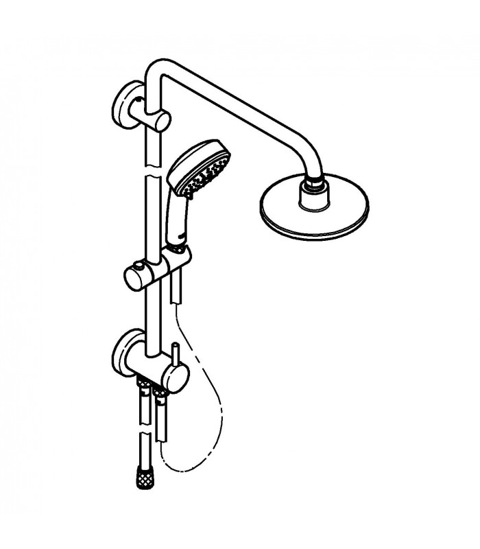 Compra online Sistema de ducha Grohe Sistema de ducha con inversor NTempesta en oferta al mejor precio