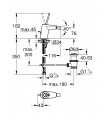 Grifería para baño Grohe Eurodisc Joystick monomando de bide S