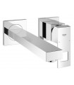 Torneira misturadora de lavatório de parede monocomando Grohe Eurocube com bica de 230 mm M