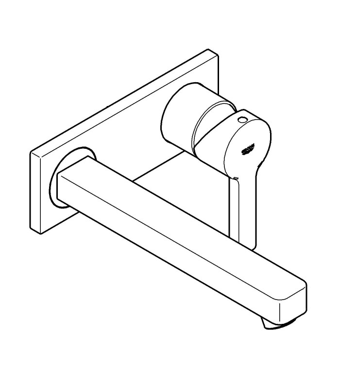 Compra online Grifería para baño Grohe Lineare monomando de lavabo mural caño 210mm M en oferta al mejor precio