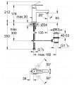 Grifería para baño Grohe Quadralavabo 28mm medium Eco vaciador M