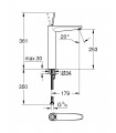 Misturadora de lavatório Grohe Eurodisc Joystick bolEco c/smooth XL (23428000)