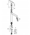 Grifería para baño Grohe Lineare monomando de lavabo Bol 28mm Eco c/liso XL