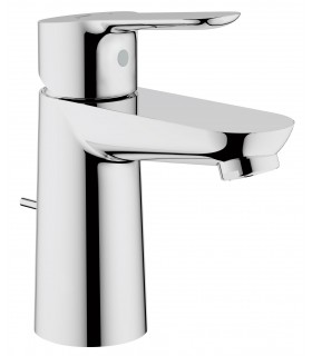 Torneira monocomando para lavatório Grohe Bauedge 35 mm com válvula de descarga