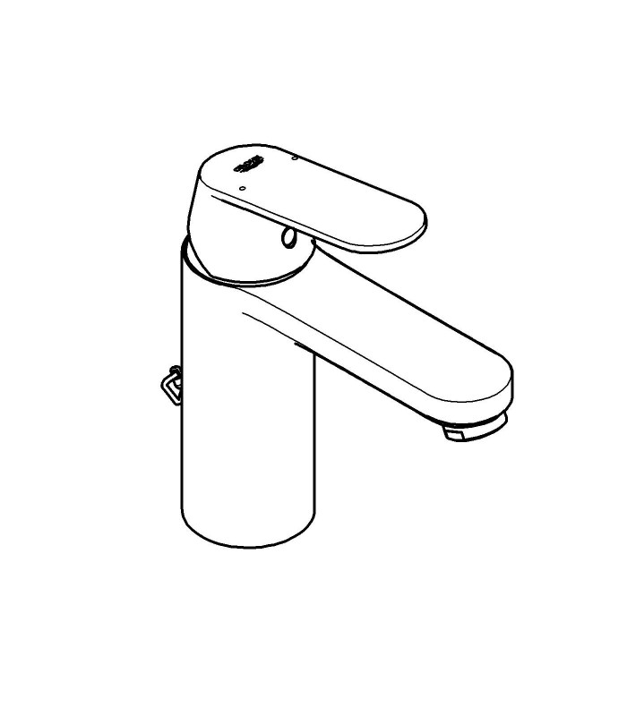 Compra online Torneira de banheiro Grohe Eurosmart Cosmo lavatório 35mm com corrente Eco M en oferta al mejor precio
